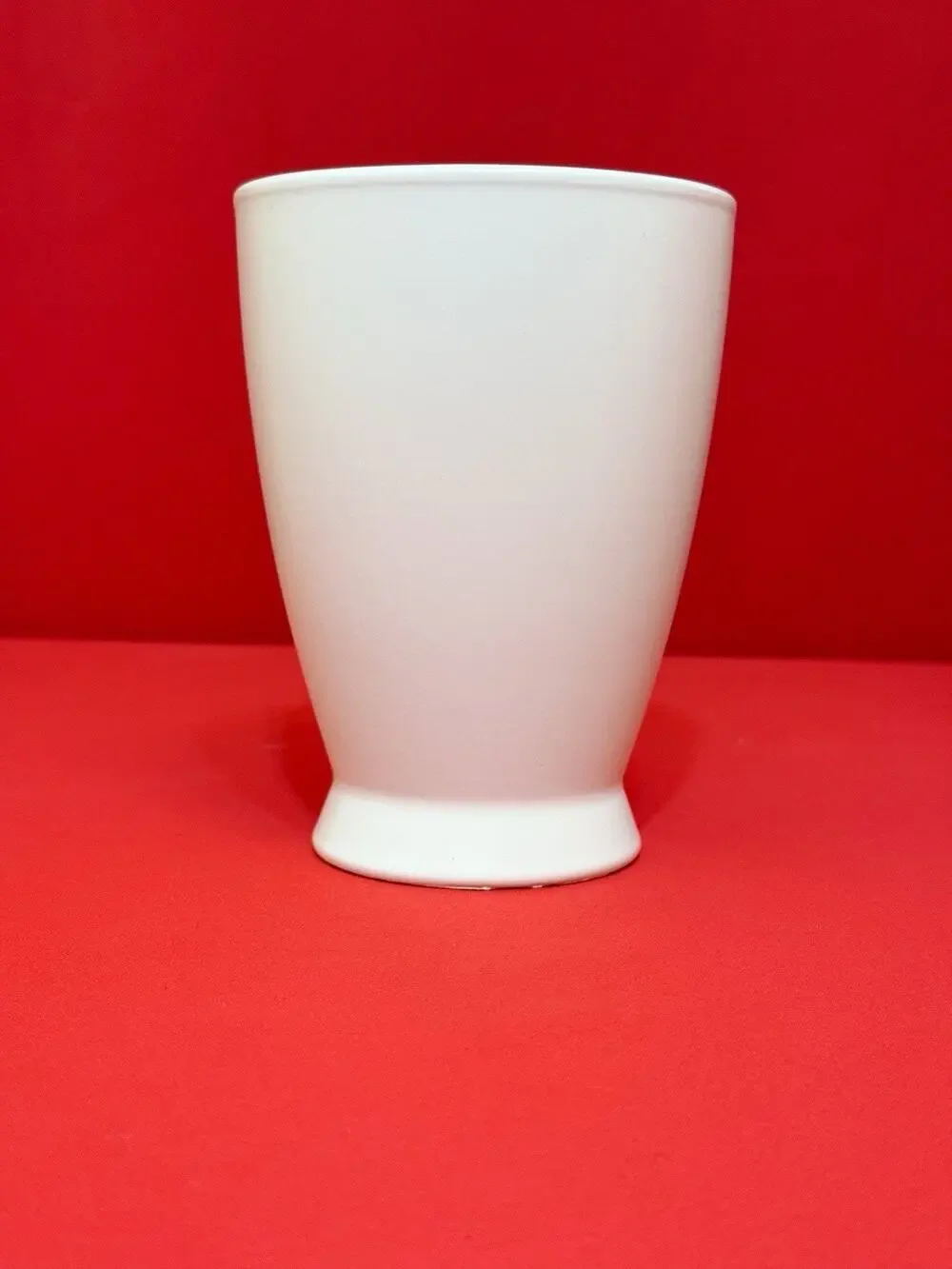 5x6.5”  White Ceramic Flower Orchid Pot